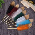 1 Pieces Stationery Cute Feather Ballpoint Pen Pretty Personality Styling. 