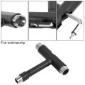 Allen Key Black T Shape Wrench Skateboard Longboard Board Roller Skate Tool Professional Skateboard Assemble Adjusting Tool Kit. 