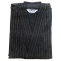 Black Summer Navy Japanese Traditional Samurai Kimono For Men Yukata Bathing Robe Hekoobi Loose Style Homewear Long Gown Cotton. 