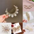 Korea Pearl Hair Clip Snap Barrettes - Stylish Multi-Color, Lightweight, Perfect for Parties and Ceremonies. 