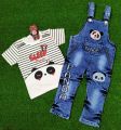 Bunny Blossom - Baba Fancy Romper and Frock - Denim and Jersey Design - (Tshirt, Denim or Jersey Dungaree)- Branded Bear Basket Premium Baby Baba Suit - Fine Quality Baby Boy and Girl Romper. 