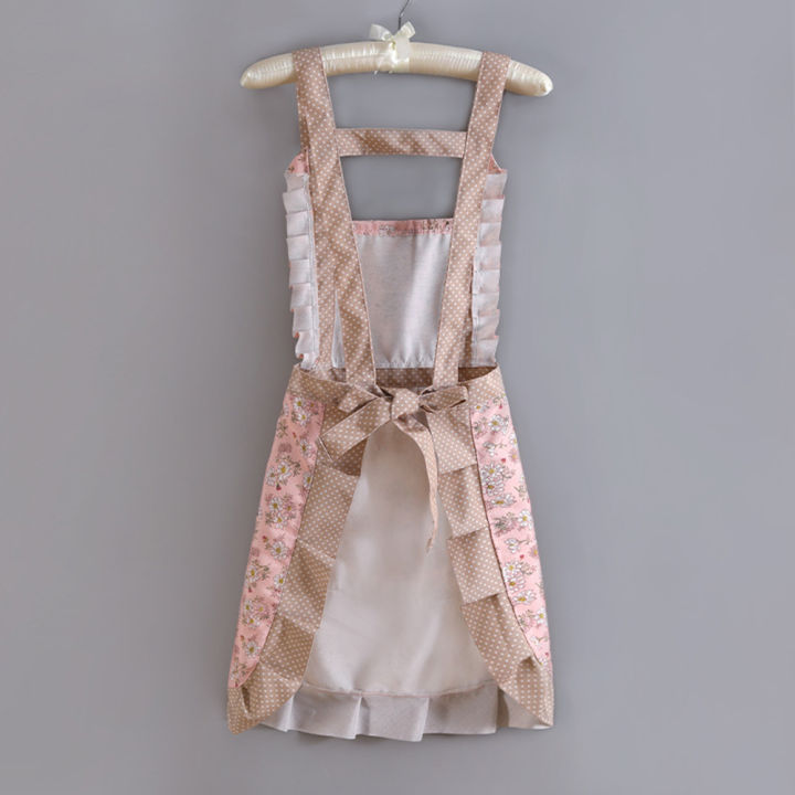 1%20Piece%20For%20Women's%20Floral%20Home%20Apron%20With%20Pocket,%20Adjustable%20Apron%20For%20Kitchen,%20Cooking,%20Baking,%20Grilling,%20Chef's%20Apron%20-%20Image%202