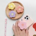 Ins Drip Glue Elegant Flower Air Cushion Mobile Phone Stand with Scalable Lazy Bracket For iPhone Samsung Xiaomi Cellphone Mount. 