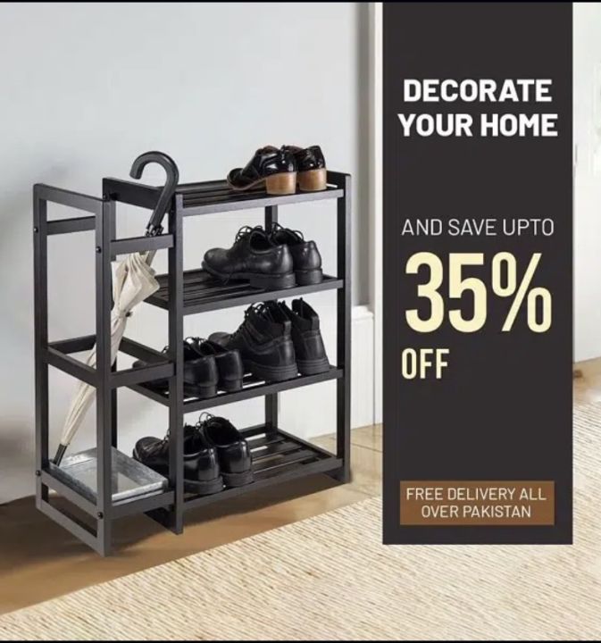 Steel Racks Daraz Shoe Rack | Stylish steel Shoe Rack | Foot wear Rack | Shoe Storage ...