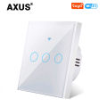 AXUS EU WiFi Smart Light Switches Touch Switch RF433 No Neutral Wire Smart Home Life Tuya App Control Support Alexa  Home lightify. 