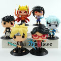 6pcs/set Anime Naruto Kakashi Hatake Gaara Uchiha Itachi with Fashion Cloth Action Figure Model Toys. 