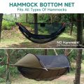 Hammock bottom mosquito net cover, outdoor hammock detachable mosquito net, camping hammock quick-setup mosquito screen. 