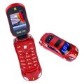 MTR Car Design Keypad Flip Phone with Dual Sim | 0.08mp Camera Mp3 Player and Flashlight . 