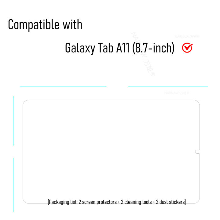 For%20%20%20Tab%20A11%20Full%20HD%20Tempered%20Glass%20Film%20Screen%20Protector%20On%20%20Tab%20A11%208.7-inch%20PC%20Scratch%20Proof%20Cover%202-Pack%20-%20Image%207
