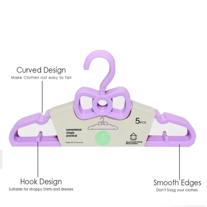 Plastic%20Clothes%20Hanger%205PCS%20Multi%20Use%20Hanger%20for%20Clothes%20small%20size%20baby%20hanger%20-%20Image%202