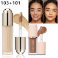 BEAUTY GLAZED 2pcs Face Makeup Set,Concealer Liquid Foundation+Cream for Contouring,Long-lasting Waterproof Matte Full Coverage. 