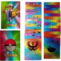 Pokemon 55 pcs Rainbow Plastic Card Pack. 