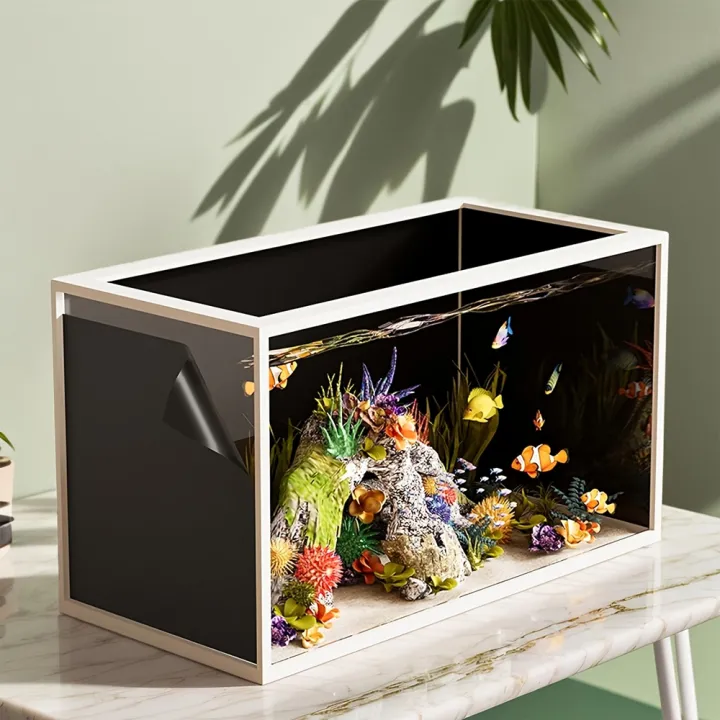 Black%20Aquarium%20Background%20Static%20Cling%20Fish%20Tank%20Backdrop%20PVC%20Film%20Shading%20Blackout%20Wallpaper%20Removable%20No%20Glue%20Waterproof%20Decor%20-%20Image%205