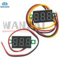 0.36 Inch 0.36" Digital Voltmeter Red Green Blue DC 2.5-40V 0V-100V 2/3 Lines 3 digit Voltage Panel Meter Display led Color. 