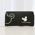 Disney Women Wallet Mickey Mouse Cartoon Long Zipper PU Wallet Fashion Minnie Coin Purse Anime Money Purse Card Holder Girl Gift. 