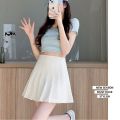 New Pleated Skirt for 2025 Womens Mini Skirts Japanese School High Waist Kawaii Cute Grey Plaid Skirt Uniform Harajuku Jupe.