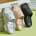 Hollow Out Bathroom Slippers Women Hole Quick Drying Anti Slip Shower Slides Woman Summer Super Light Soft EVA Home Slippers.