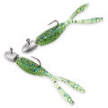 Spinpoler AJING Soft Fishing Lures Rockfish 10pcs/lot 0.3g 36mm Twin Tail Artificial Wobbler Ocean Rock Silicone Shad Worm Bait.
