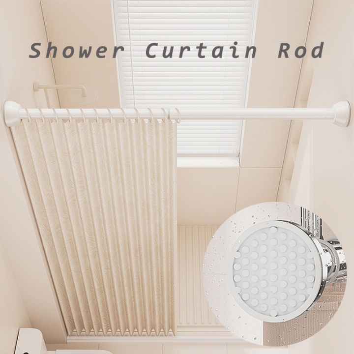 White%2065-255cm%20Adjustable%20Stainless%20Steel%20Clothes%20Drying%20Rack%20No-Drill%20Telescopic%20Pole%20Curtain%20Rod%20for%20Balcony%20Bathroom%20-%20Image%205