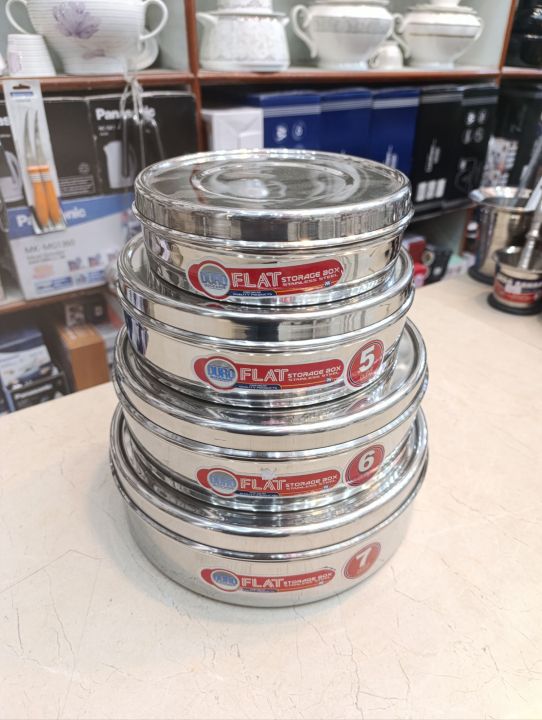 Flat%20Shape%20/%20Base%20Stainless%20Steel%20Kitchen%20Storage%20Box%20With%20Flat%20Steel%20Lid%20-%20Space-Efficient%20Kitchen%20Organizer,%20Available%20in%204%20Sizes%20(7,%208,%209%20&%2010%20inches)%20-%20Easily%20Stackable%20&%20Compact%20Kitchen%20Accessories%20-%20Fits%20Perfect%20in%20Cabinets%20&%20Fridge%20-%20Image%204