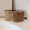 Bohemian Straw Beach Bags For Women High Capacity Handmade Shoulder Bag Casual Woven Totes Bag Shopping Clutch Handbag Purse. 