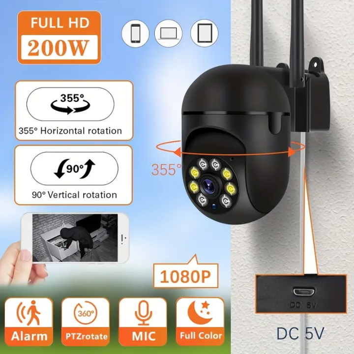Security Surveillance WiFi Camera CCTV IP Camera HD 1080P IR Full Color