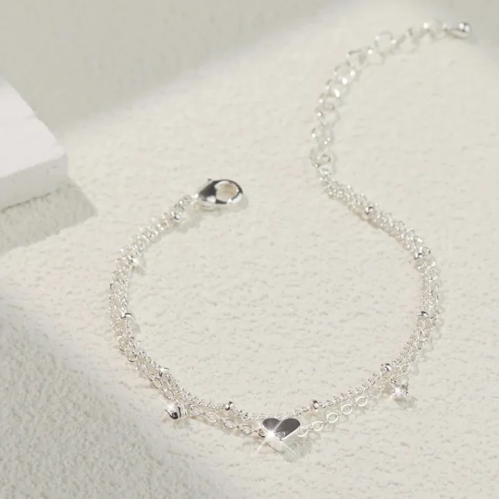 Dainty%20Layered%20Silver%20Anklet%20with%20Heart%20Charm%20-%20Elegant%20CZ%20Bracelet%20for%20Women,%20Waterproof%20&%20Trendy%20Gift%20-%20Image%204