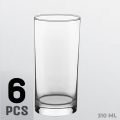 6pcs Drink and Water Glass Transparent Crystal Clear 310ml. 