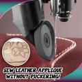 Domestic Sewing Machine Leather Roller Presser Rolled Hem Feet Embroidery Sewing.