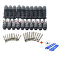 5/10 Pairs Solar Connectors PV Plugs 1000V 30A Solar Panel Connector Kit Available for PV/MC Cables 2.5/4/6mm². 