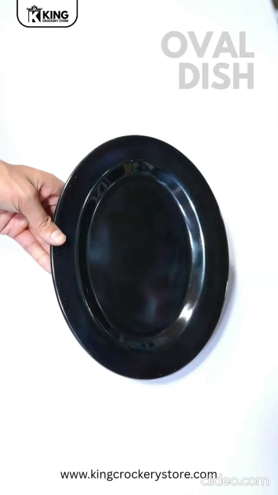 1 Piece Melamine Oval Dish 10 Inch - Serving Dish - Melamine Material