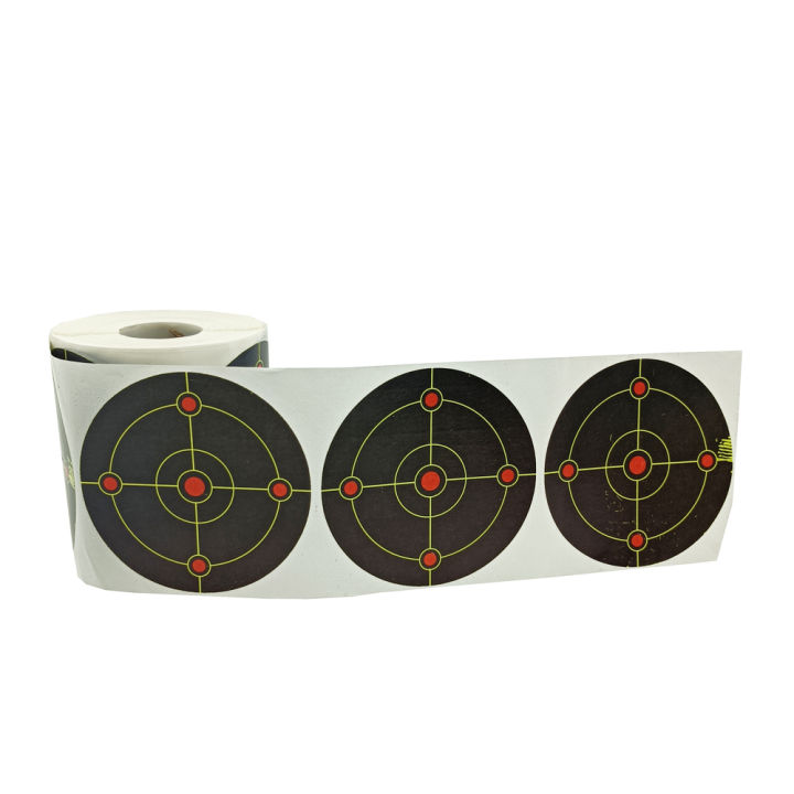 3"%20X%20250%20Pcs%20Black%20Splatter%20Target%20With%20Sharp%20Yellow%20Blooming%20Spot%20%20Shooting%20Target%20Stickers.%20-%20Image%205