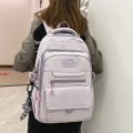 WOMEN BACKPACK MULTI POCKET STUDENT BAG SCHOOL TEENAGE GIRLS BACKPACKS. 