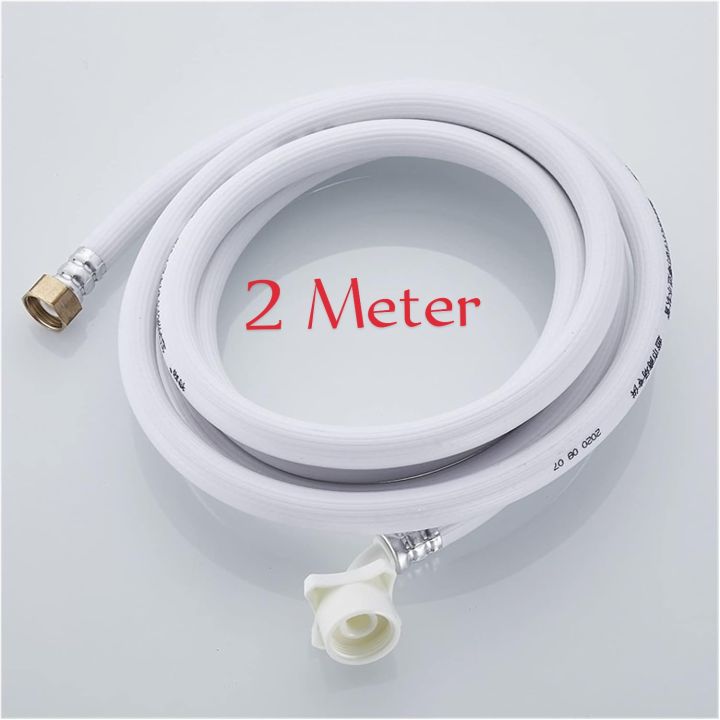 Automatic washing machine inlet pipe 2 meter with 1/2 brass nut direct fitting hose washing machine parts