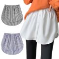 Detachable Underskirt Women Fake Shirt Irregular Skirt Tail Blouse Hem Cotton Extender Fake Hem Mini Skirt Fake Hem 6 Sizes.
