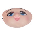 Cute Loli Mask Cartoon Anime Cosplay Beautiful Girl Latex Masks Cartoon Character Cosplay Party Lolita Costume Half Face Mask. 