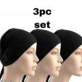 Comfortable Inner Cap for Wearing Hijab - black hijab cap hair cap hair cover. 