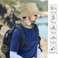 Summer Sun Protection Waterproof Fisherman hat Bucket Camping Hiking Mountaineering Cap With Storage Bag Anti-UV Sun.