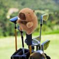 Golf Driver Headcover Plush cartoon capybara golf club Protective covers for 3/5 wood clubs, club head covers golf supplies. 