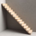 1Pc 1:12 Dollhouse Miniature Staircase Mini No Handrail Stairs Furniture Model Decor Toy Doll House Accessories. 