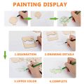 Montessori Kids Toys Drawing Toys Wooden DIY Painting Template Stencils Learning Educational Toys for Children Gift 20pcs. 
