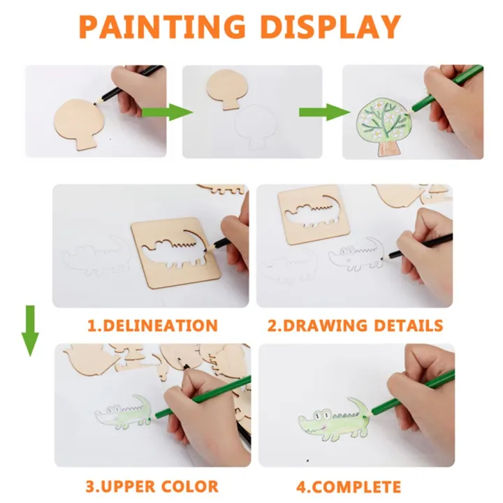 Montessori%20Kids%20Toys%20Drawing%20Toys%20Wooden%20DIY%20Painting%20Template%20Stencils%20Learning%20Educational%20Toys%20for%20Children%20Gift%2020pcs%20-%20Image%205
