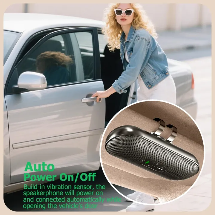 Bluetooth%205.4%20Car%20Kit%20Handsfree%20Dual%203W%20Speakerphone%20Sun%20Visor%20Speaker%20Mp3%20Player%20Wireless%20Music%20Receiver%20With%20Voice%20Assistant%20-%20Image%206