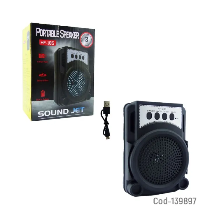 HF-185 Latest Boombox Speaker Small Multi Function Speaker With Cool Light