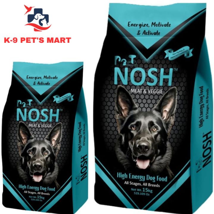 Pet Nosh High Energy Dog Food 3 KG | Fully Organic Dog food for Puppy and Adult dogs