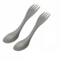 Titanium Spork 2-in-1 Spoon Ultralight Cookware Portable Fork Knife Outdoor Camping Picnic Travel Eco-Friendly Flatware.