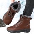 Winter Snow Barefoot Boots for Men Keep Warm Waterproof Winter Shoes Latest 2025 Fashion Design Non Slip Platform Snow Boots Men.