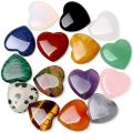 10/20/30PCS Heart Shape LOVE 20MM Natural Crystal Amethyst Agate Irregular Mineral Healing Stone Gravel Specimen Home Decoration. 
