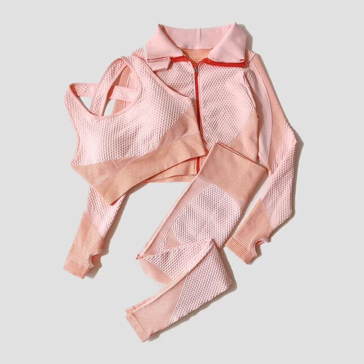 2/3Pcs%20Women%20Yoga%20Suit%20Seamless%20Knitted%20Yoga%20Pants%20Leggings%20Clothing%20Zipper%20Long%20Sleeve%20Crop%20Top%20Fitness%20Wear%20Sportswear%20Gym%20Set%20-%20Image%207