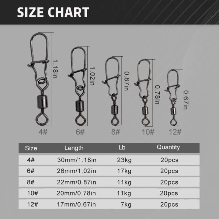 100PCS/Box%20Stainless%20Steel%20Fishing%20Connector%20Pin%204#%206#%208#10#12#%20Bearing%20Rolling%20Swivel%20With%20Snap%20Fishhook%20Lure%20Accessories%20-%20Image%202